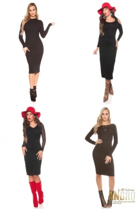 Rochii tricot LOT-6466 | ROCHII TRICOTATE EN-GROS