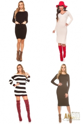 Rochii tricot LOT-6475 | ROCHII TRICOTATE EN-GROS
