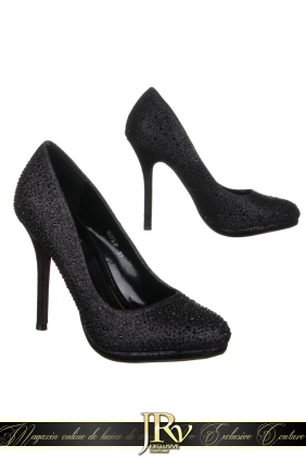 Pantofi Black Crystal din Colectia de PANTOFI
