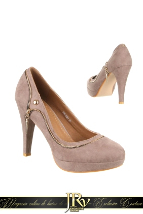 Pantofi Eny Khaki din Colectia de PANTOFI